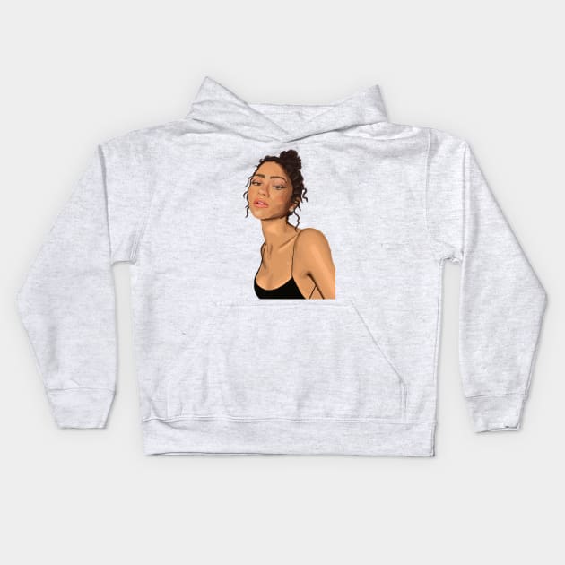 zendaya gorgeous Kids Hoodie by mckhowdesign